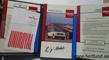 1989 GMC R&V Pickup Jimmy Suburban Owner's Manual