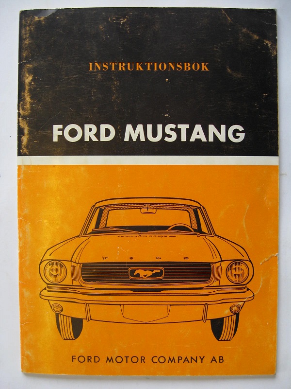 1966 Ford Mustang Instruktionsbok svensk