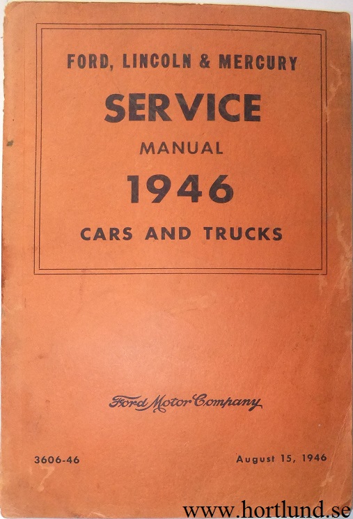 1946 Ford, Lincoln, Mercury Service Manual