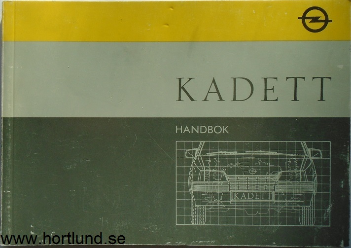 1987 Opel Kadett Handbok, apr-87