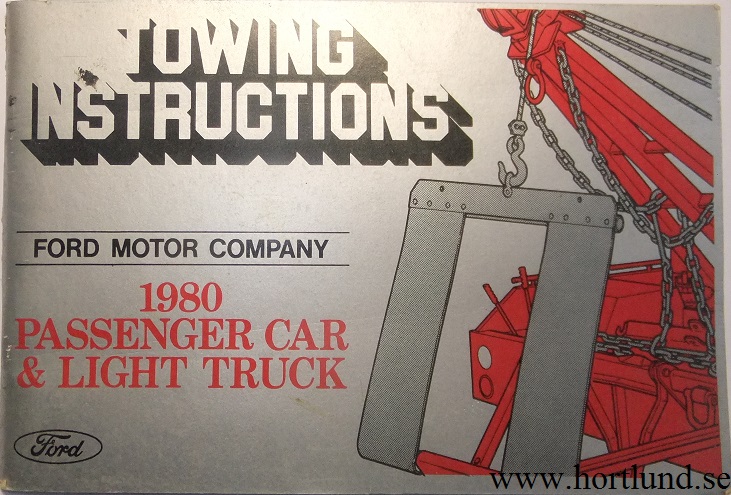 1980 FoMoCo Towing Instructions
