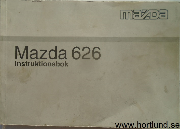 1995 1996 Mazda 626 Instruktionsbok