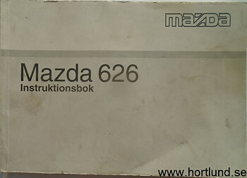 1995 1996 Mazda 626 Instruktionsbok