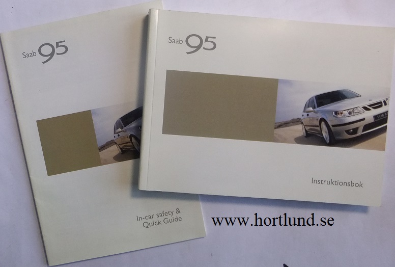 2005 SAAB 9-5 Instruktionsbok