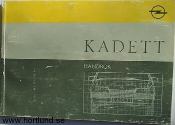 1988 Opel Kadett Handbok