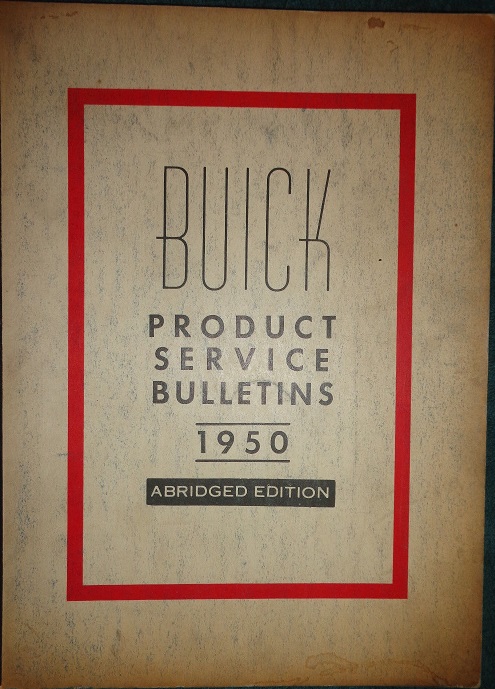 1950 Buick Product Service Bulletins