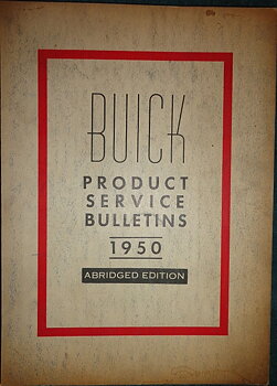 1950 Buick Product Service Bulletins