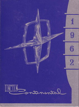 1962 Lincoln Continental Owners Manual