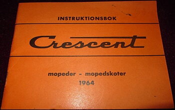 1964 Crescent Moped Instruktionsbok