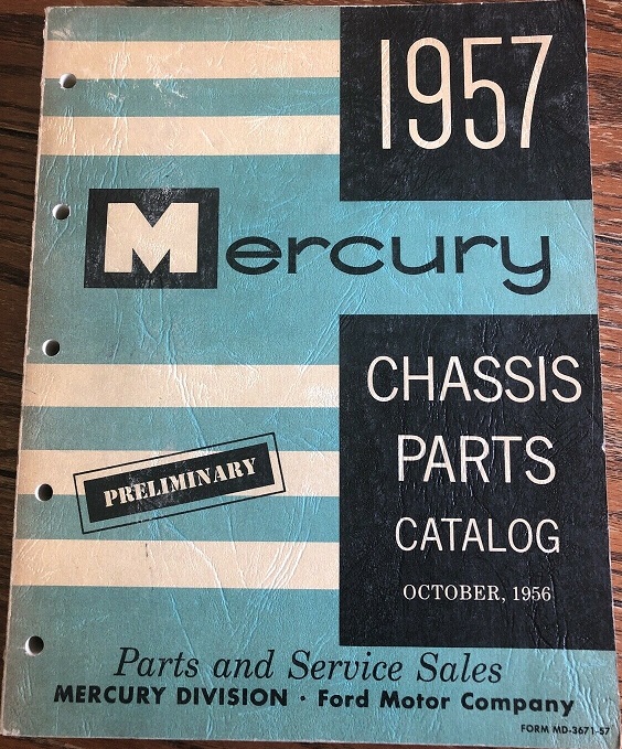 1957 Mercury Chassis Parts Catalog