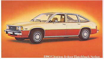 1980 Chevrolet Vykort Citation 4-door Hatchback Sedan