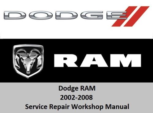 2002-2008 Dodge Ram Truck Service Manual