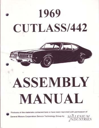 1969 Oldsmobile Cutlass & 442 Assembly Manual