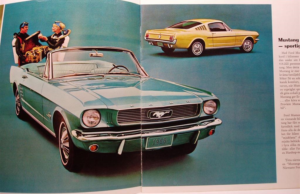 1966 Ford Mustang broschyr svensk - 3