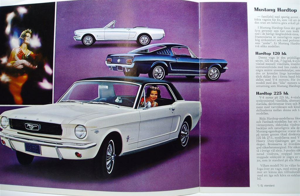 1966 Ford Mustang broschyr svensk - 4