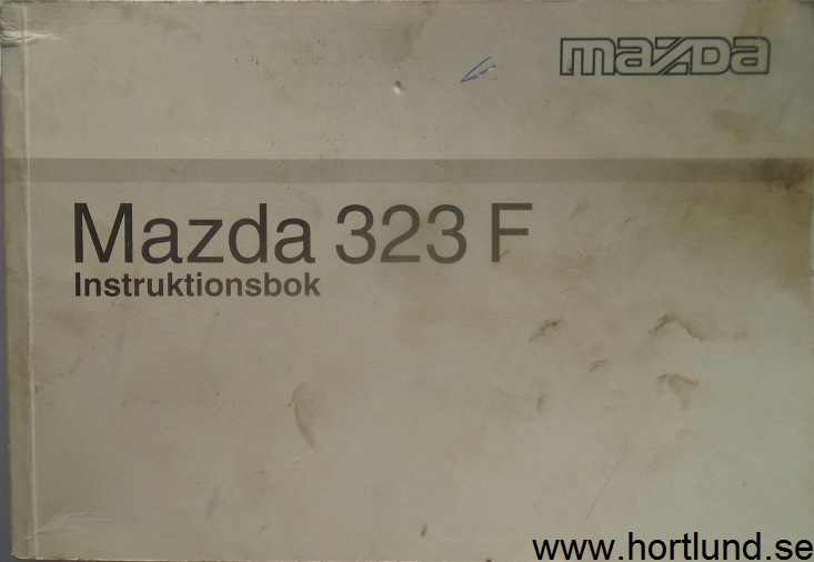 1997 1998 Mazda 323 F Instruktionsbok