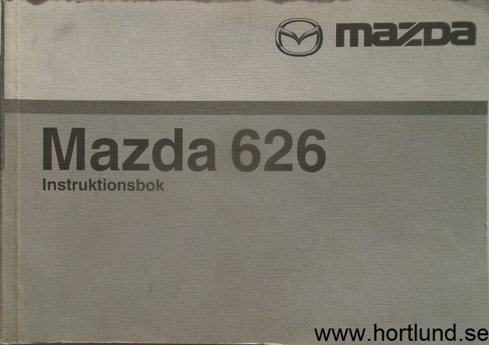 2000 Mazda 626 Instruktionsbok