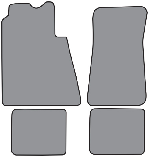 65 - 70 Carpet Floor Mats 4pc FM323