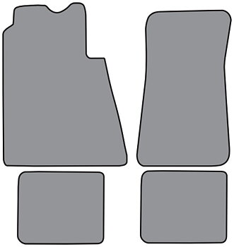 65 - 70 Carpet Floor Mats 4pc FM323