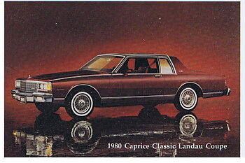 1980 Chevrolet Vykort Caprice CLassic Landau Coupe