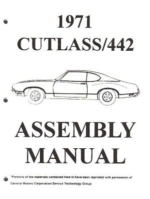 1971 Oldsmobile Cutlass & 442 Assembly Manual