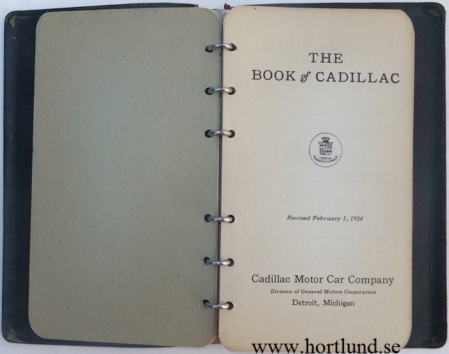 1924 Cadillac V-63 The Book of Cadillac
