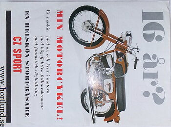 1970 CZ 125-175 Sport broschyr