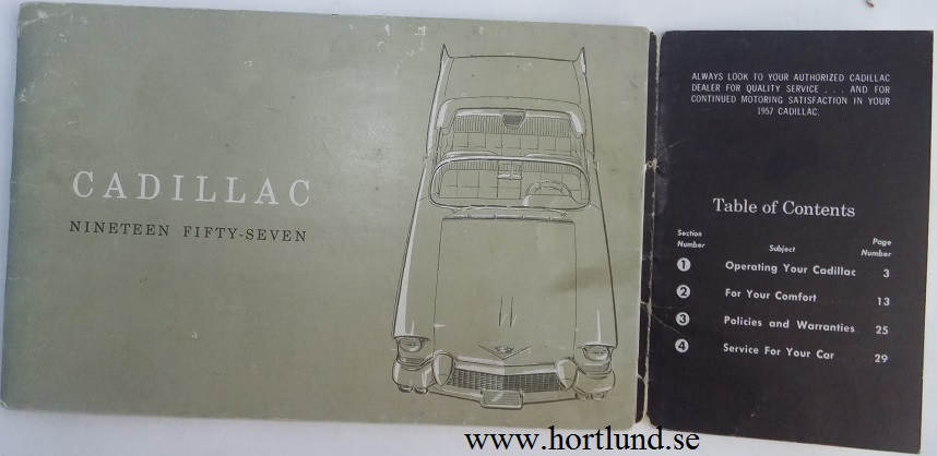 1957 Cadillac Owners manual - 3