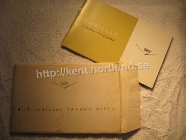 1957 Cadillac Owners manual in original envelope