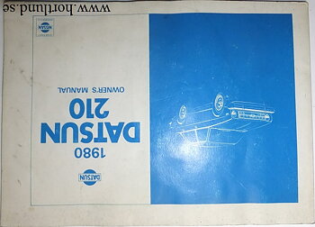 1980 Datsun 210 Owner's Manual