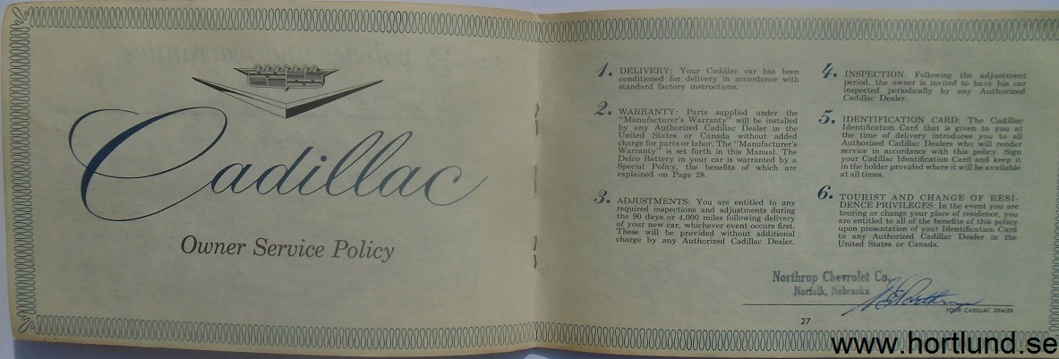 1958 Cadillac Owners Manual original - 3