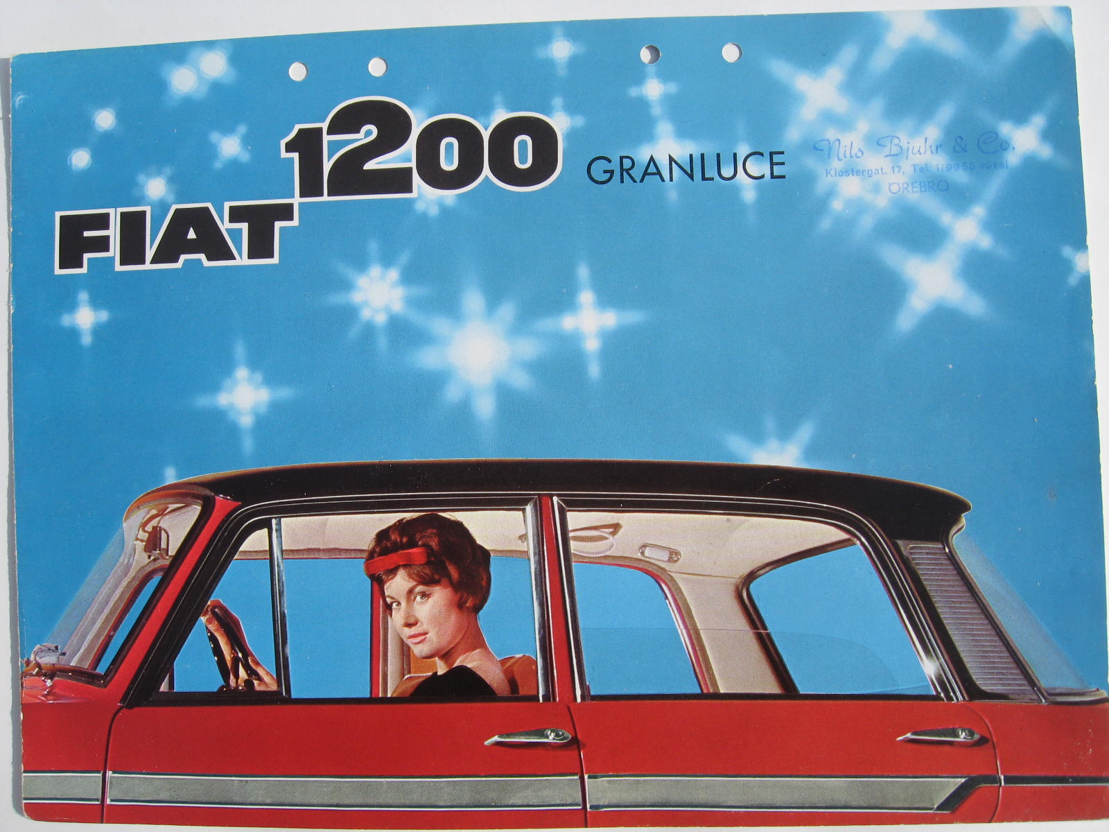 1960 - 1961 Fiat 1200 Granluce broschyr