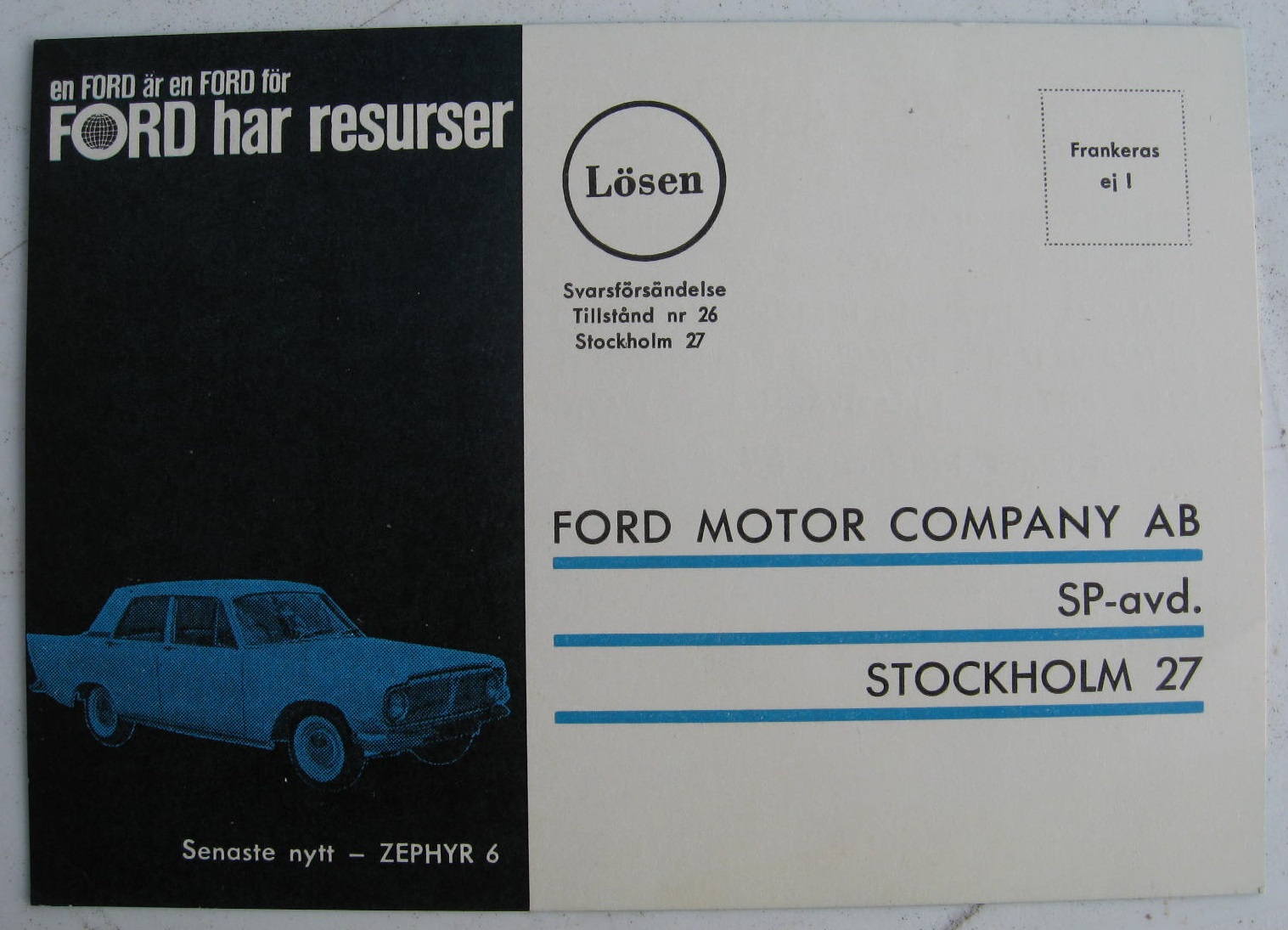 1962 Ford broschyr-anmälan svensk - 2