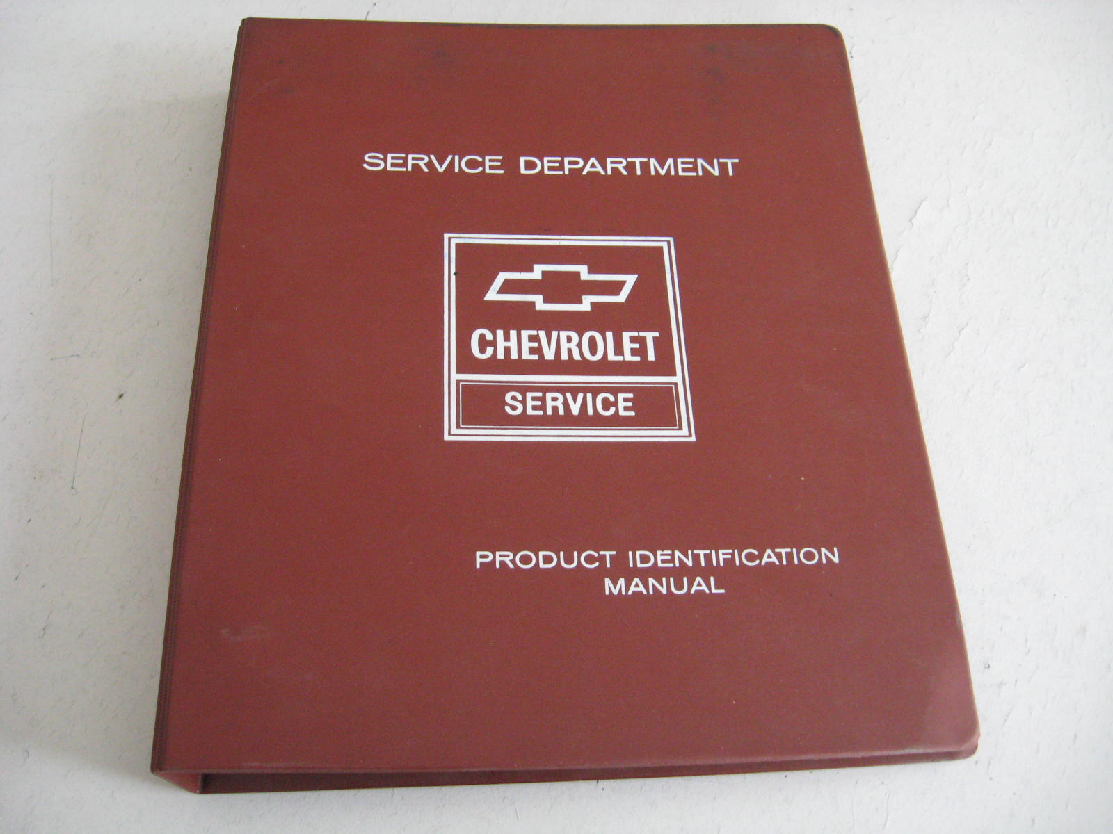 1978 Chevrolet Product Identification Manual Unik Identifikationsbok