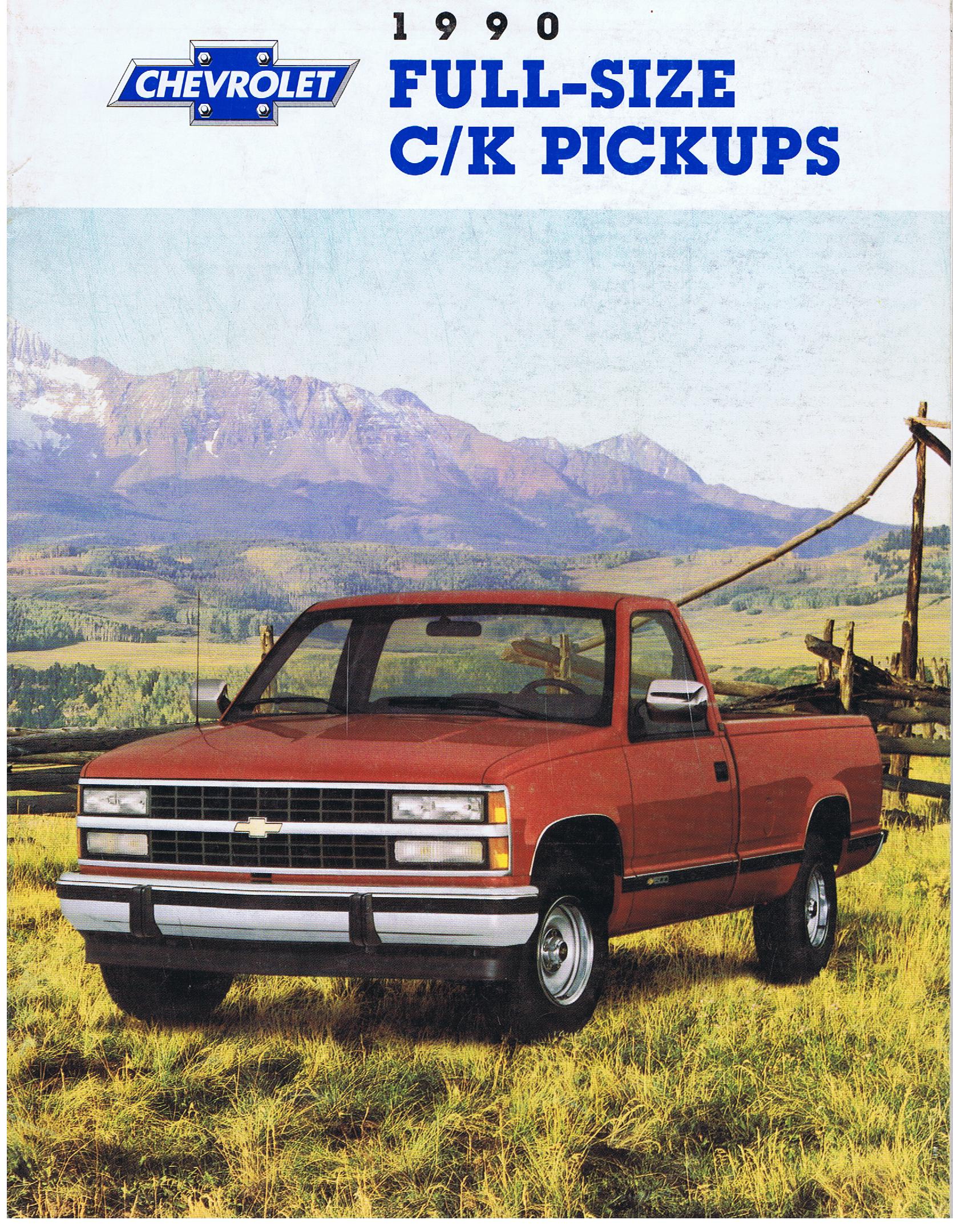 1990 Chevrolet Trucks Full Size C/K Pickups Broschyr