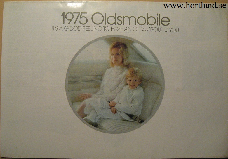 1975 Oldsmobile stor broschyr alla modeller