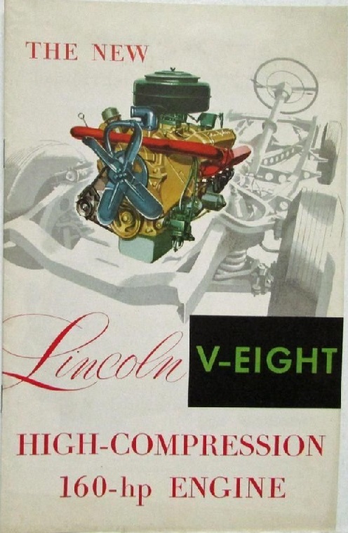 1952 Lincoln broschyr, The New V-Eight...