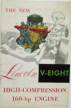1952 Lincoln broschyr, The New V-Eight...