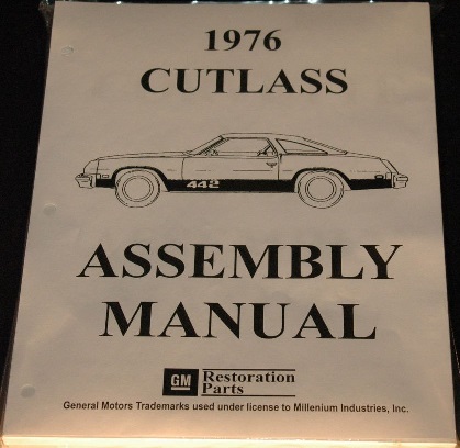 1976 Oldsmobile Cutlass & 442 Assembly Manual