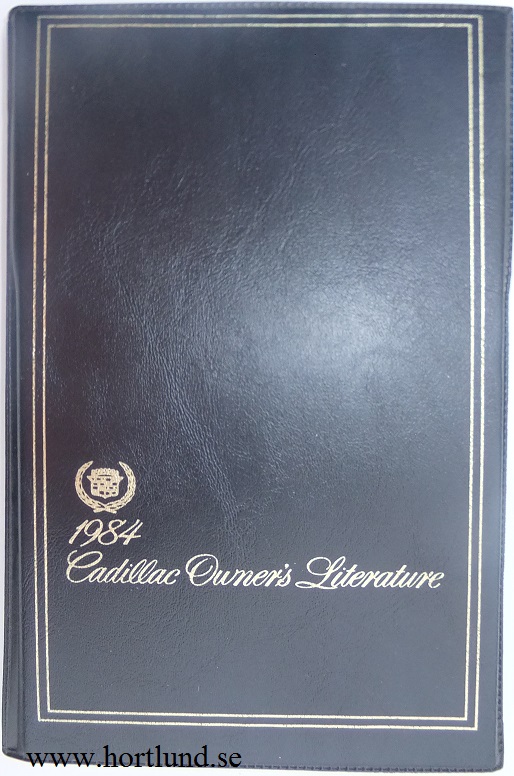 1984 Cadillac Owners Litterature Complete set with original folder - 2