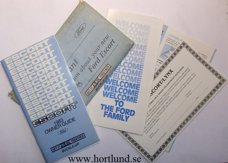 1983 Ford Escort Owner's Guide