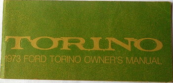 1973 Ford Torino Owners Manual