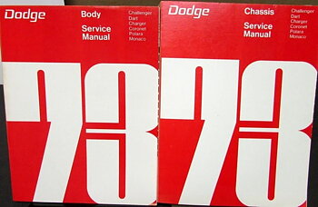 1973 Dodge Chassis och Body Service Manual alla modeller
