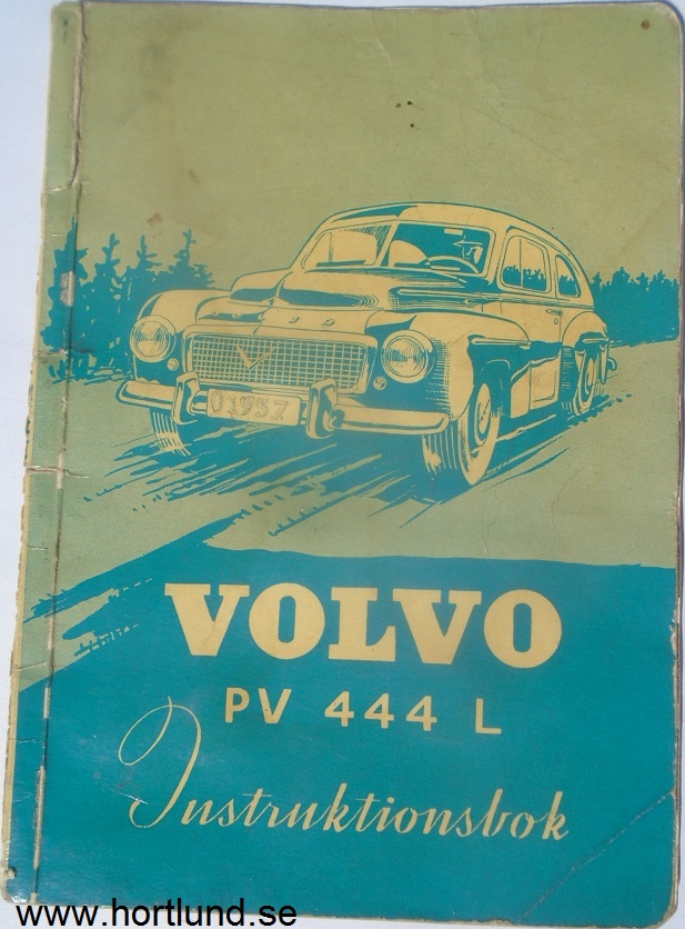1957 Volvo PV 444 L Instruktionsbok