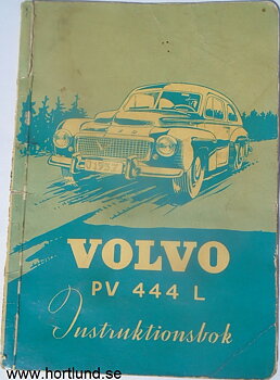 1957 Volvo PV 444 L Instruktionsbok