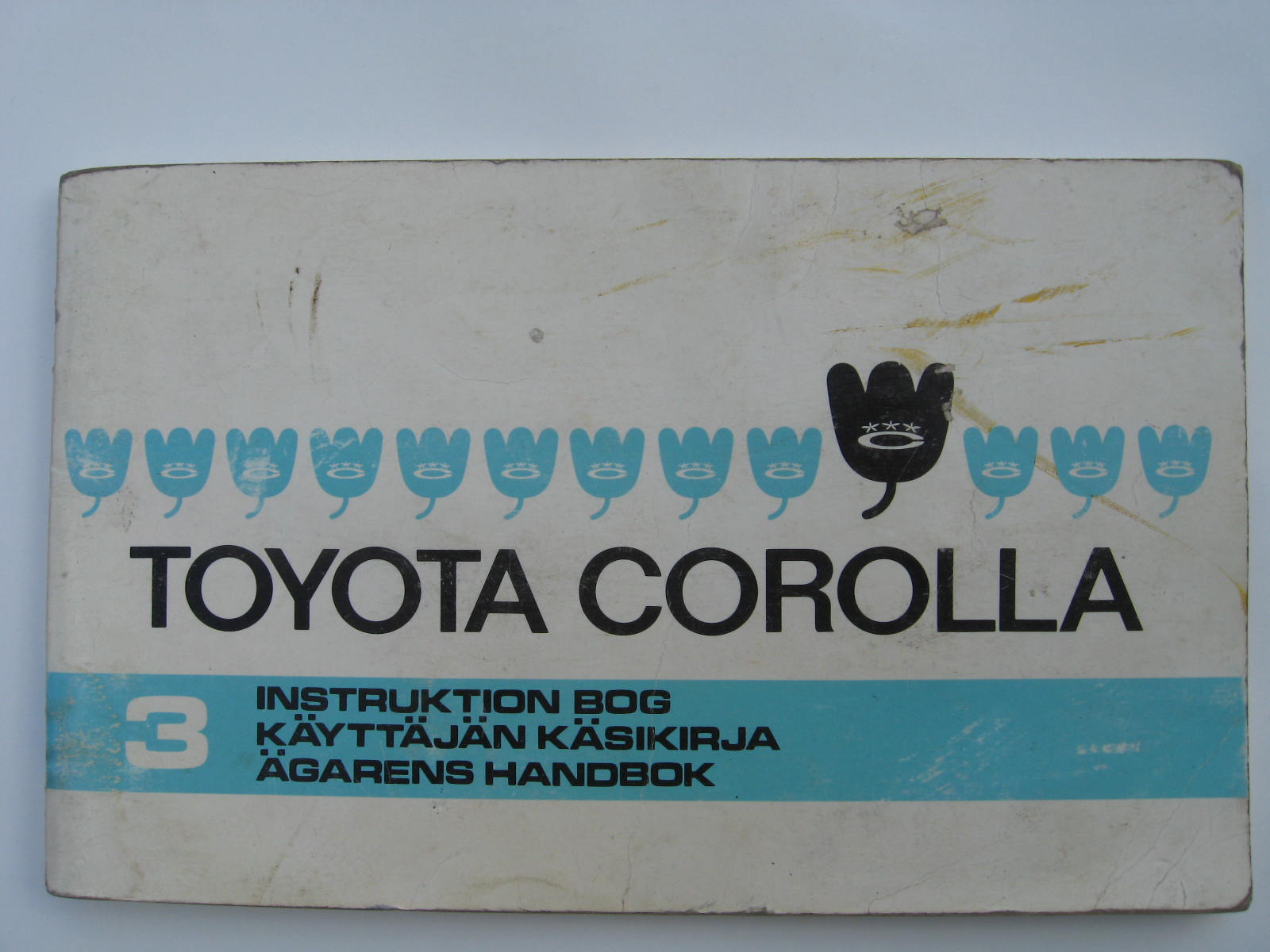 1968 Toyota Corolla instruktionsbok