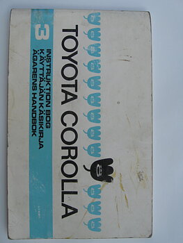 1968 Toyota Corolla instruktionsbok