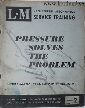 1954 Lincoln Hydra-Matic Transmission Diagnosis