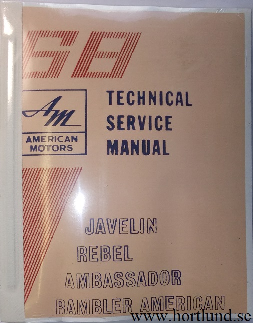 1968 Rambler American Javelin Rebel Ambassador Technical Service Manual