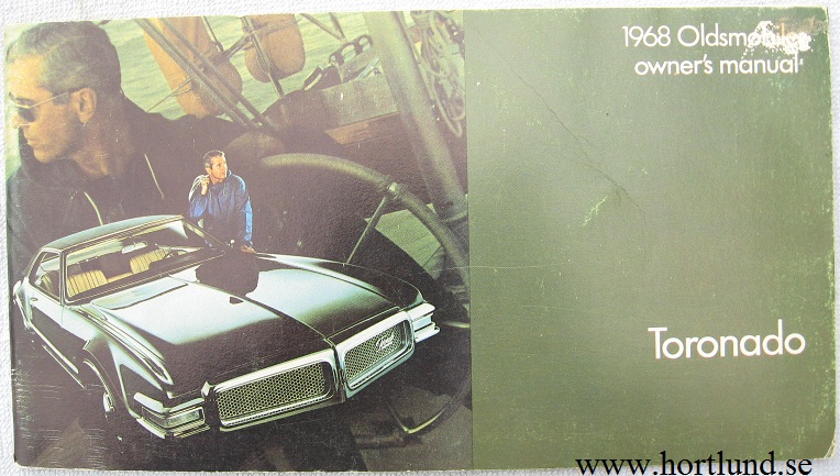 1968 Oldsmobile Toronado Owner's Manual 1:a utgåva.
